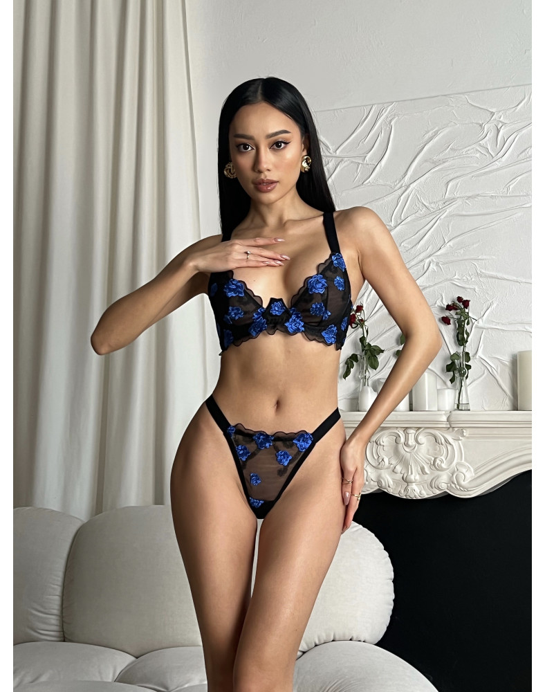Комплект Ava Blue-Black